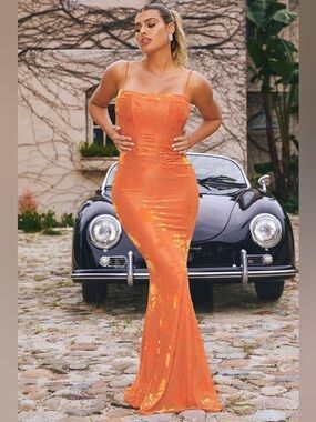 Fashion Nova Made for Me Velvet Maxi Dress